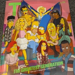 The Generation X Simpsons Magazine Cover